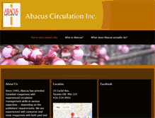 Tablet Screenshot of abacuscirculation.ca